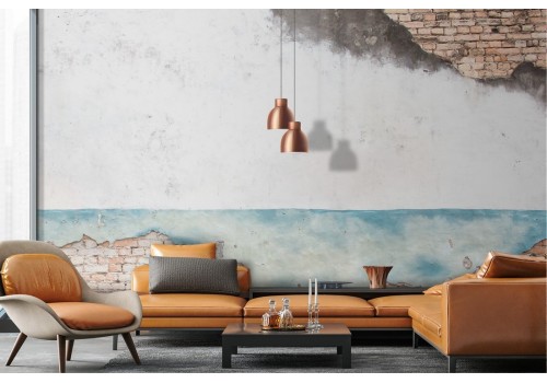 Painted wallpaper surface brick texture 2