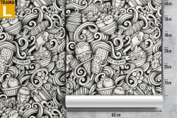 Carta da Parati pattern decorazione gelati.