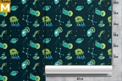 Carta da Parati Decorazioni e Pattern Personaggi e Cartoni Spazio e Pianeti