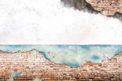 Wallpaper Design and Styles Surfaces and Textures Industrial Urban Cement Bricks Modern