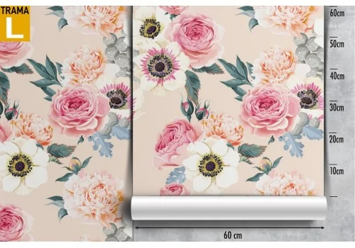 Wallpaper decoration pink flowers nature. 2