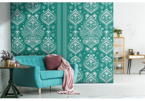 English vintage geometric wallpaper pattern.