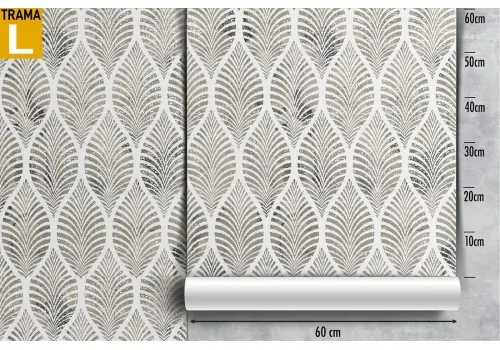 Wallpaper decoration stylized leaves pattern. 2