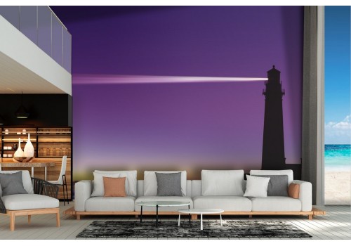 Wallpaper landscape sea with lighthouse