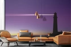 Wallpaper landscape sea with lighthouse