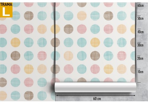 Carta da Parati bambini pattern a pois. 2