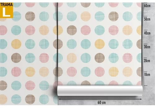 Carta da Parati bambini pattern a pois. 2