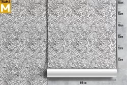 Carta da Parati Righe e Onde Stilizzata