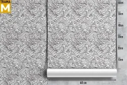 Stylized Stripes and Waves Wallpaper