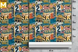 Modern Urban Industrial Wallpaper Writings