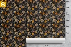 Carta da Parati Design e Stili Flora e Fauna animali Fiori Natura Orientale zen