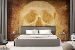 Dark Wallpaper and Skulls