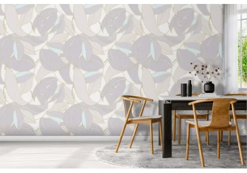 Wallpaper pattern nature leaves and petals.