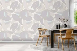 Wallpaper pattern nature leaves and petals.