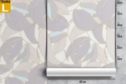 Wallpaper pattern nature leaves and petals.