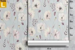 Nature wallpaper decoration white flowers.