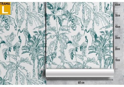 Nature wallpaper with tropical leaf pattern. 2