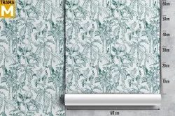 Carta da Parati Foglie Tropicale