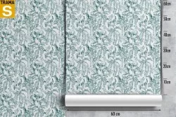 Carta da Parati Design e Stili Flora e Fauna Foglie Tropicale