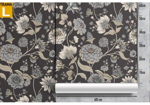 Natural wallpaper vintage flower pattern. 2