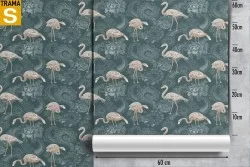 Carta da Parati Design e Stili Flora e Fauna animali Astratta Natura Tropicale
