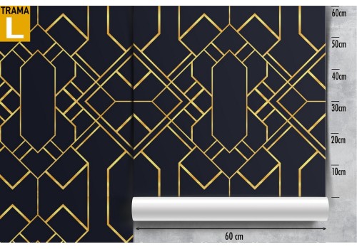 Art Deco geometric wallpaper pattern. 2