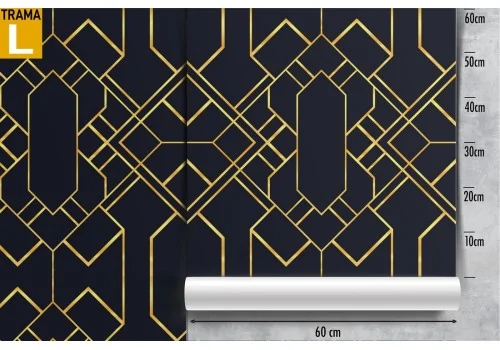 Art Deco geometric wallpaper pattern. 2