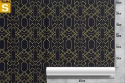 Carta da Parati Design e Stili Art Déco Geometrica