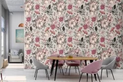 Carta da Parati fiori pattern natura '50.