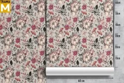 Vintage Nature Flowers Wallpaper