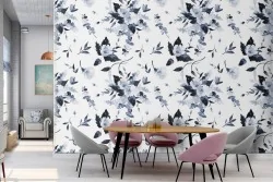 White flowers wallpaper nature abstract decoration.