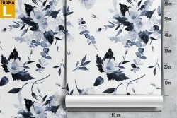 White flowers wallpaper nature abstract decoration.