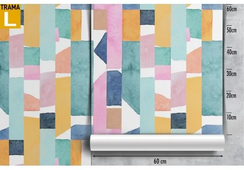 Abstract geometric wallpaper decoration from the '80s. 2