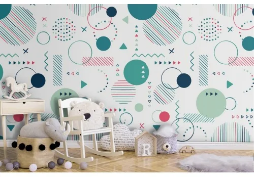 Polka Dot Wallpaper abstract pattern for children.