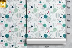 Carta da Parati Decorazioni e Pattern Righe e A pois