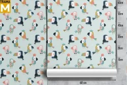 Carta da Parati Animali uccelli Decorazioni e Pattern