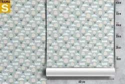 Carta da Parati Bambini Decorazioni e Pattern Razzi aerei mongolfiere