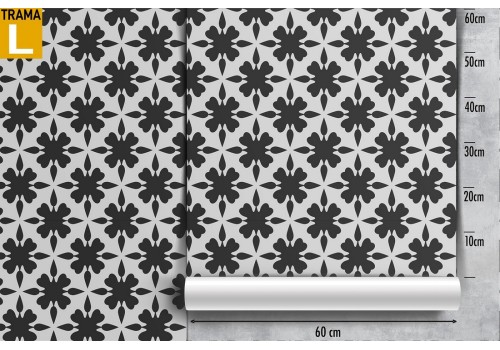 Geometric cross pattern wallpaper from the '50s. 2