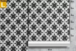 Carta da Parati pattern geometrico croce anni '50.