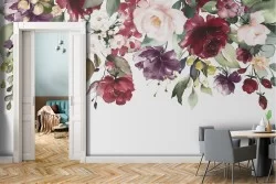 Carta da Parati Fiori Stilizzata