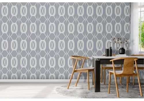 Vintage geometric wallpaper decoration with lines.