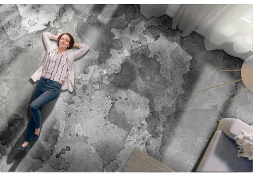 Carta da Parati texture cemento macchiato nero