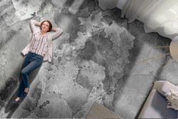 Black stained concrete texture wallpaper