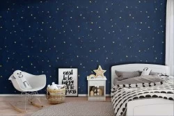 Carta da Parati cielo stellato bambini decorazione.