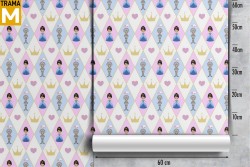 Princesses and Ballerinas Wallpaper Characters and Cartoons Decorations and Patterns
