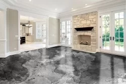 Carta da Parati texture cemento macchiato nero