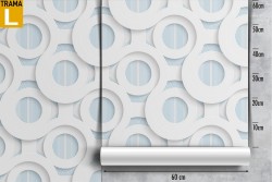 Wallpaper decoration stylized circles geometries.