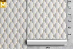 3D Wallpaper Stylized Stripes and Waves