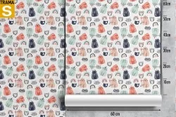 Carta da Parati Bambini Animali uccelli Decorazioni e Pattern