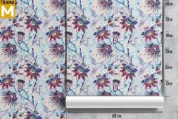 Carta da Parati Foglie Natura Vintage